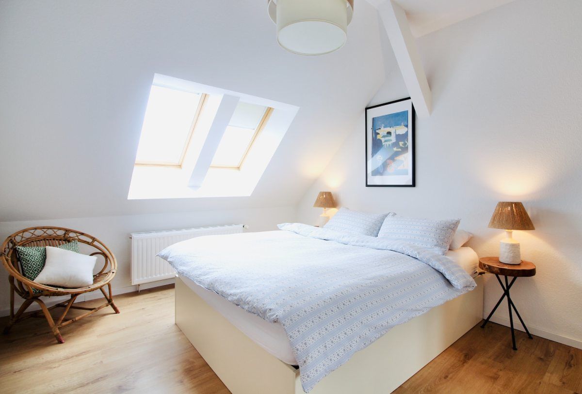 coin d'une chambre mansardée
