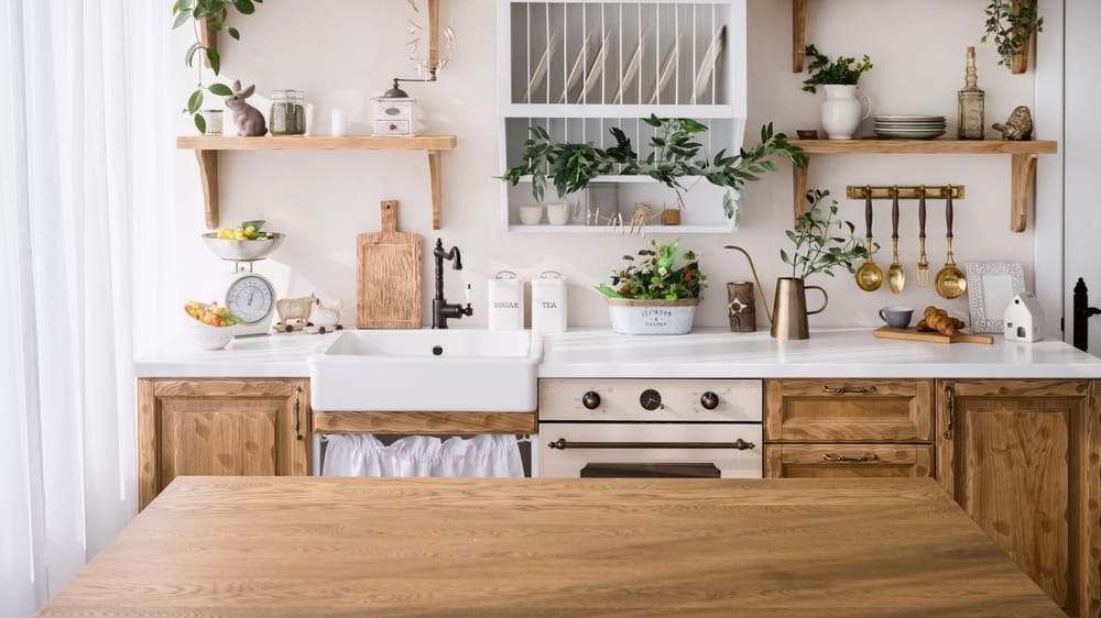 une charmante cuisine rustique