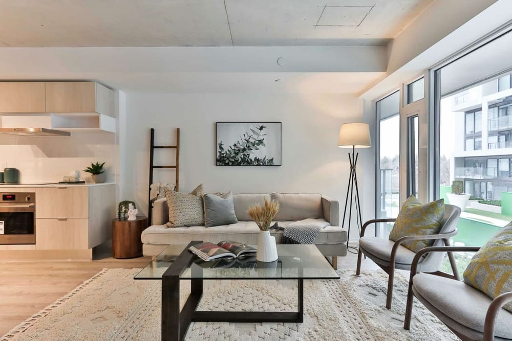 decoração sala de estar minimalista