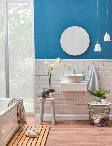 Théorie des couleurs psychologie pour la salle de bain.
